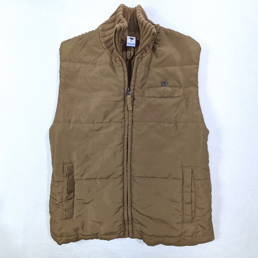 Ferrioni‎ Brown Vest Puffer|Ribbed Women's Medium